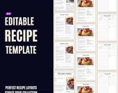 Editable Recipe Template: Printable Recipe Card (PDF)