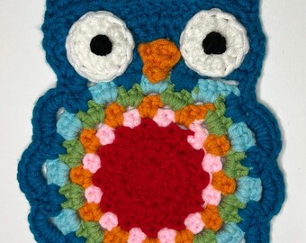 Step By Step Visual Owl Crochet Coaster Pattern | Fun | Easy | Colourful |