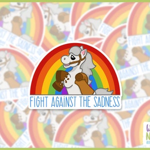 Artax Fight Against the Sadness - Neverending Story Sticker