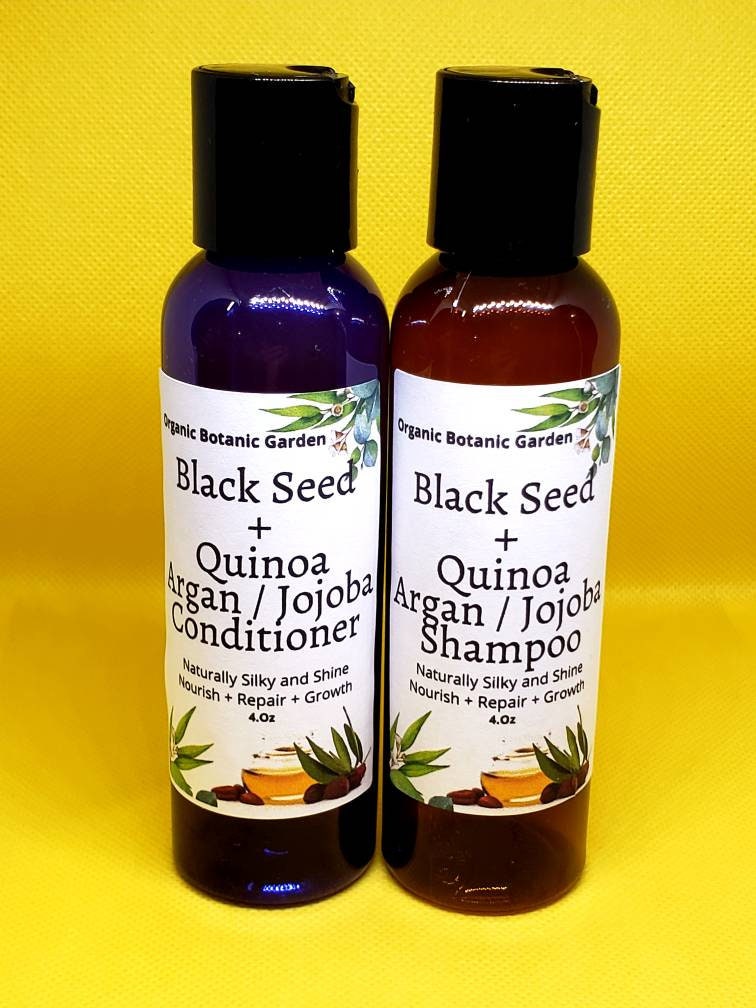 Modig Aggressiv sikkerhed Black Seed Quinoa Argan Jojoba All Natural Shampoo and - Etsy