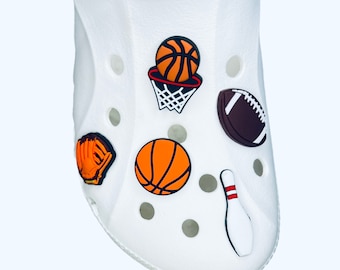 Sport Bälle Basketball Fußball Schuh Charms für Clog für Schuhe und Armband Charme Armband Dekoration Pins Schuhe