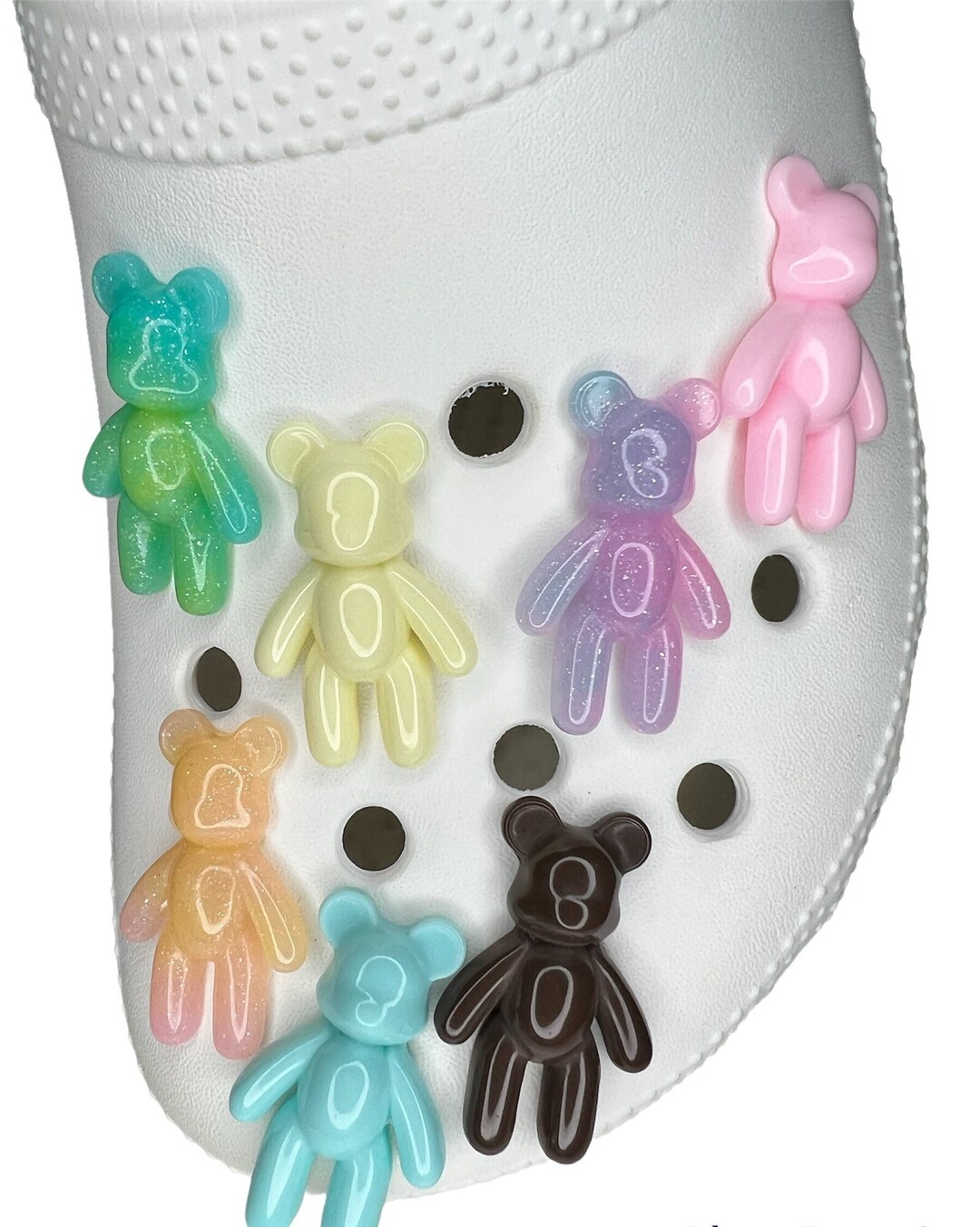 Pattern Print Teddy Bear Men Women's High Top Shoes main image 1