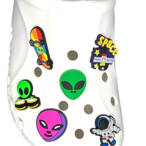 Schuhanhänger Alien Space Charms Clog für Schuhe Sandale Armband Charm Pins für Schuhe