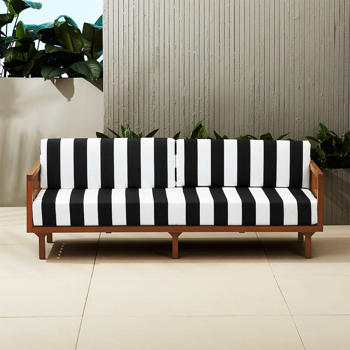 Black and white striped sofa | Etsy