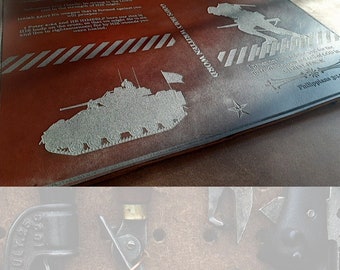Military BIBLE Covers Personalized Made To Order Leather Custom Fit