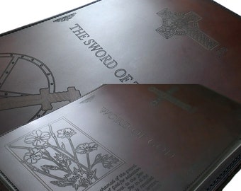 Custom Real Leather BIBLE Cover Made In USA