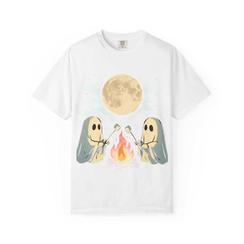 Cozy Campfire Ghosties- Comfrt Colors T-Shirt image 2