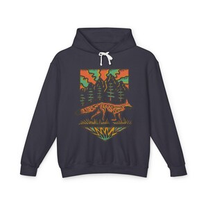 Fox Comfrt Colors Unisex Sweatshirt, Cozy Hoodie for Outdoors, Gift for Nature Lovers, Autumn Apparel, Eco-Friendly Fashion image 6