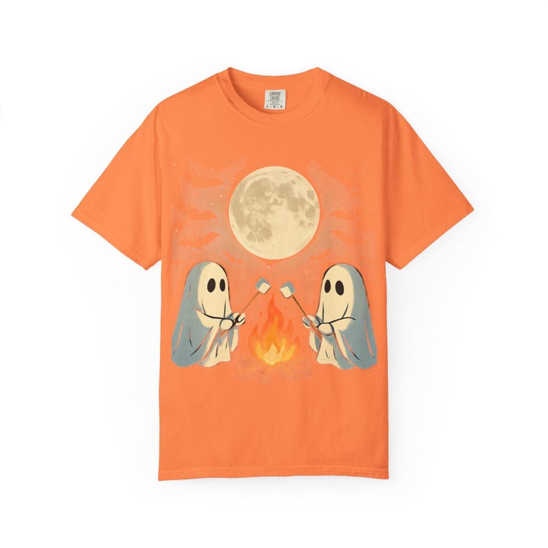 Cozy Campfire Ghosties- Comfrt Colors T-Shirt image 3