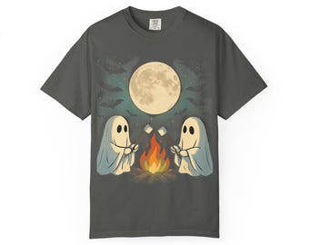 Cozy Campfire Ghosties- Comfrt Colors T-Shirt