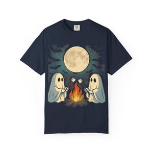 Cozy Campfire Ghosties- Comfrt Colors T-Shirt image 9