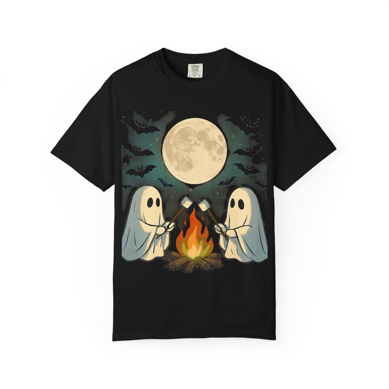 Cozy Campfire Ghosties- Comfrt Colors T-Shirt image 8