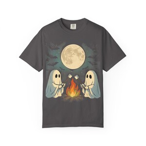 Cozy Campfire Ghosties- Comfrt Colors T-Shirt image 7