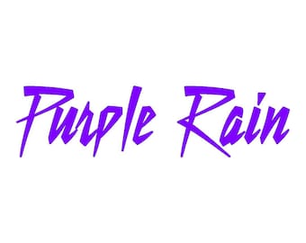 Purple Rain Prince Vinyl Decal - Buy 1 Get 1 Free