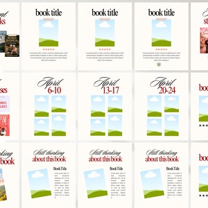 Puede incluir: Un gr&aacute;fico promocional con portadas de libros y texto. La secci&oacute;n superior muestra "Current top picks" con portadas de libros. La secci&oacute;n del medio muestra "April releases" y fechas. La secci&oacute;n inferior dice "Still thinking about this book" con una portada de libro.