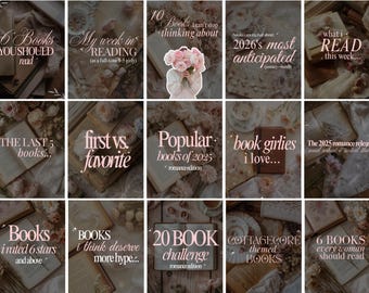 Pastellrosa Cottagecore Bookstagram-karusellmall Romantisk blommig Booktok Instagram-inlägg Romantisk boklig Canva Romantik Bookstagram