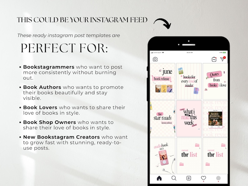 Bookstagram Template Posts Author Template Book Review Template Bookish Instagram Carousel Bookstagram Canva Bundle image 7