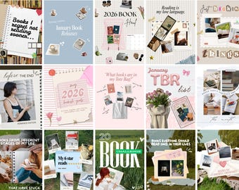 Trendy Bookstagram Template Bookish Instagram Carousel Book Review Author Social Media Booktok Content Book Promotion Author Marketing Canva