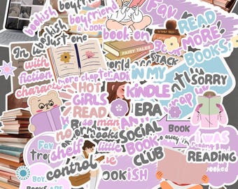 Cozy Bookstagram Stickers: Canva Instagram Story Templates (Digital Download)