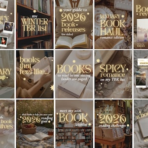 Aesthetic Bookstagram Carousel Template Booktok Instagram Bookstagram Canva Template Book Lover Social Media Author Instagram Bookish Posts