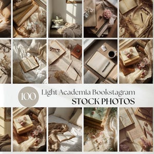Light Academia Bookstagram Stock Photo Bundle: Faceless Book Images PLR MRR Booktok Book Instagram
