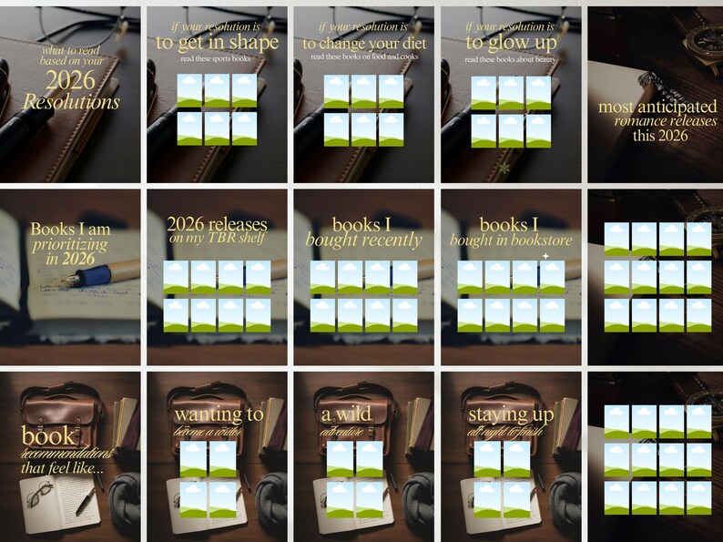 vintage book instagram carousel
