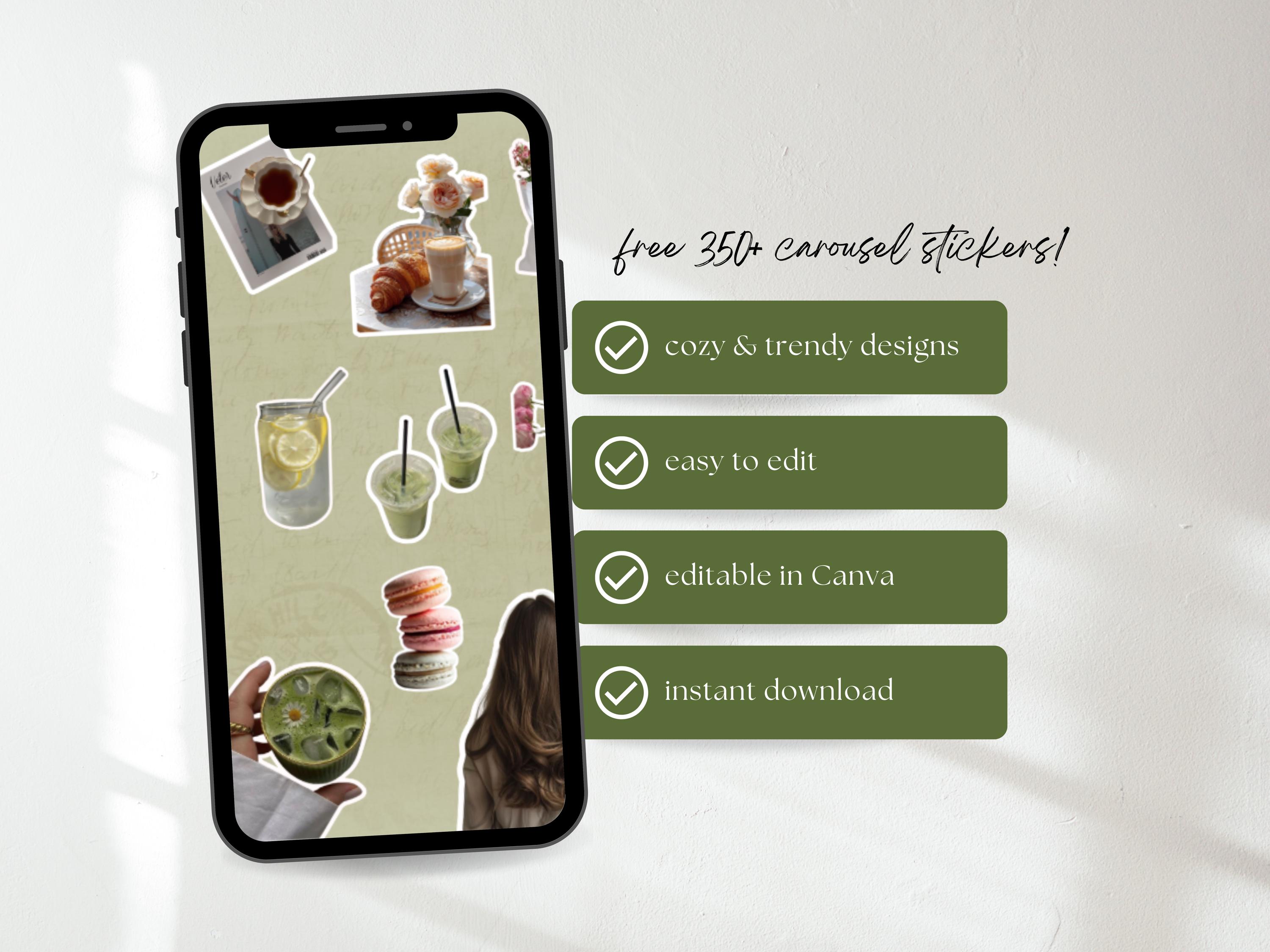 Romantic Cottagecore Bookstagram Carousel Template Booktok Instagram