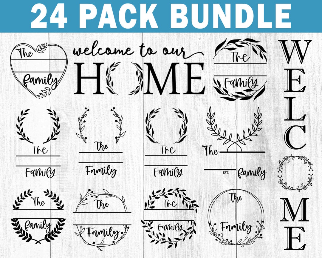 Family Monogram SVG Bundle|monogram Svg|split Monogram|monogram Frame ...