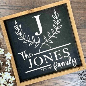 Family monogram SVG bundleMonogram svgSplit monogramMonogram FrameFamily name svgWreath svgWelcome sign SVGCut files for Cricut image 8