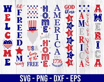 Porch Sign SVG | Forth of July Porch Sign Svg|4th of July Svg|Patriotic Svg|Independence Day|God Bless America|svg/dxf/eps/png