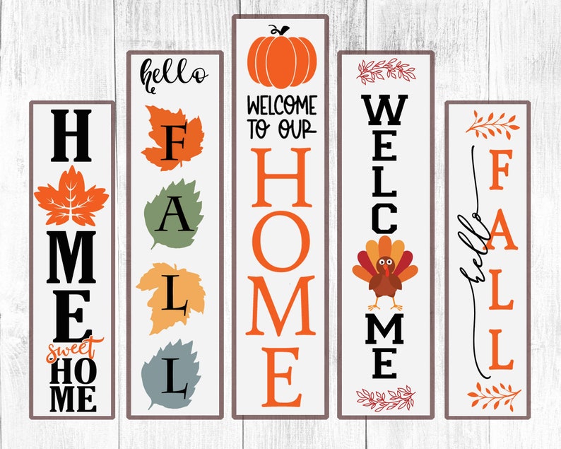 Porch Sign Svg Bundle FALL Autumn Thanksgiving Halloween Easter ...