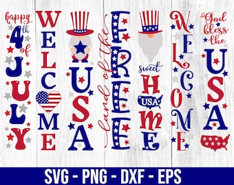 Porch Sign SVG | Forth of July Porch Sign Svg|4th of July Svg|Patriotic Svg|Independence Day|God Bless   America|svg/dxf/eps/png