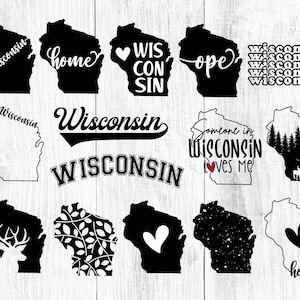 Wisconsin State SVG | state svg | Someone in Wisconsin loves me | WI | Wisconsin Outline | Silhouette | States of America | svg/png/dxf