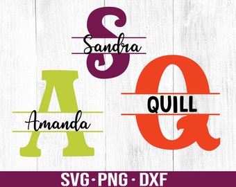 Split Monogram SVG|Split Monogram Font|Split Alphabet Svg Files|Split Letter Svg|Split Monogram Frame|Digital Download|Cut Files for Cricut