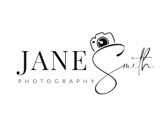 Signatur-Logo, individuelles Logo, Kamera-Logo, Fotografie-Logo, Kalligraphie-Logo, Wasserzeichen-Logo, handgeschriebenes Logo