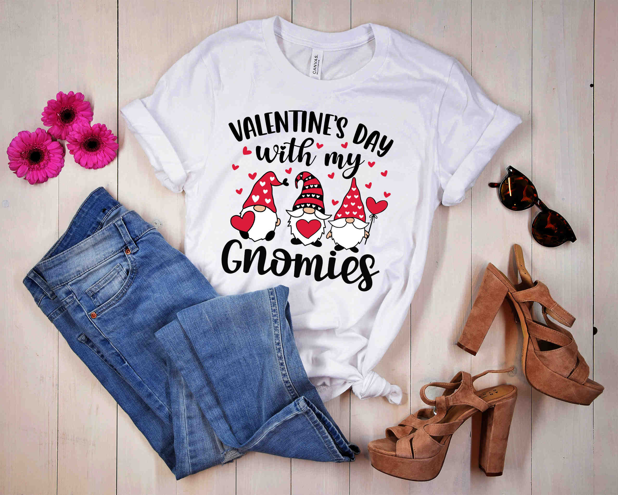 Gnome Svg Bundle | Valentines Svg | Valentines Gnomes Svg | Hand Drawn ...