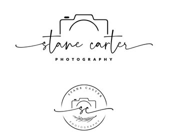 Premade Logo Design, Photography Logo and Watermark, Photographer Logo, Circle Logo, Photo Copyright, Signature Logo Set