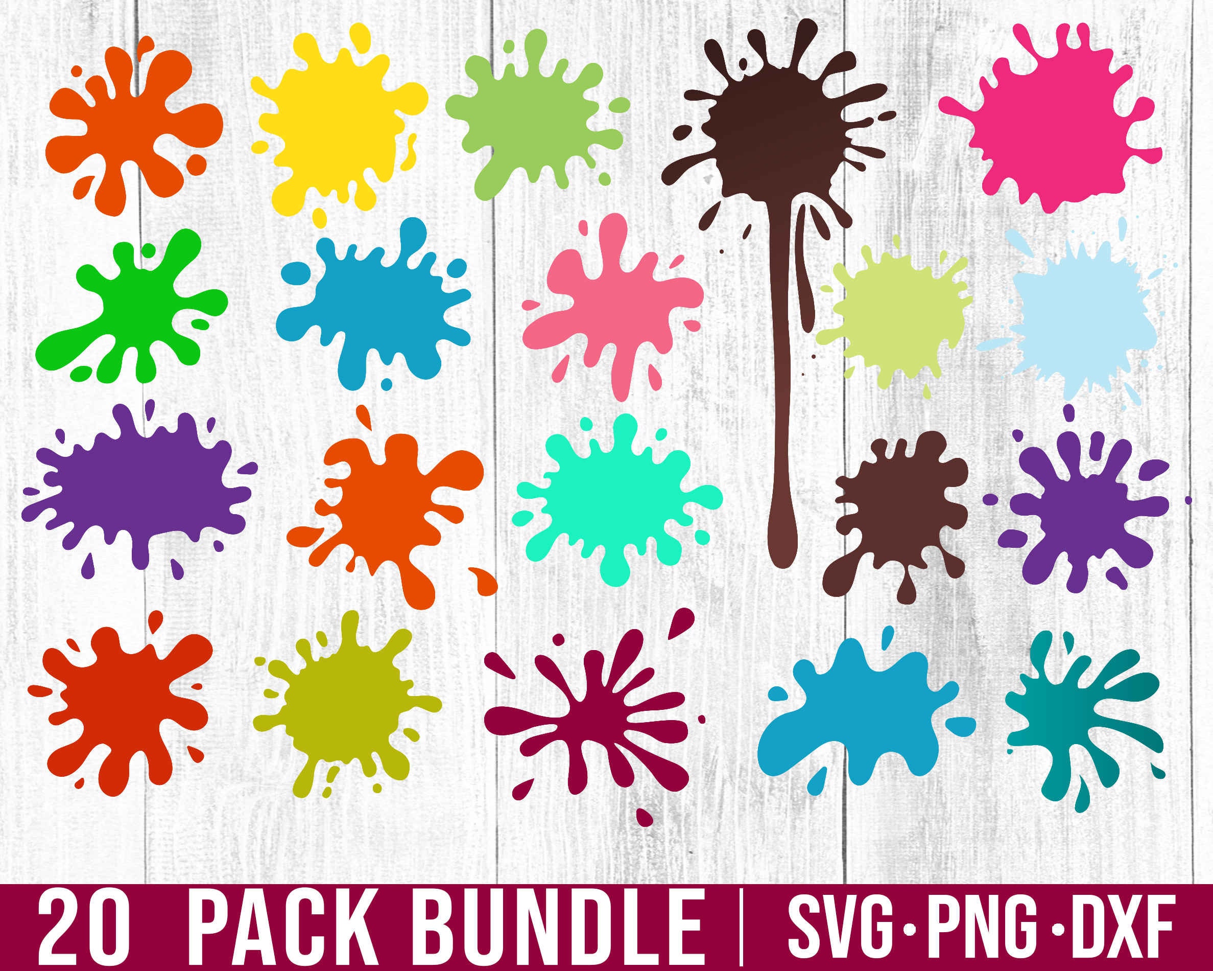 Paint Splatter Svg Paint Splats Svg Paint Splash Clipart - Etsy Hong Kong