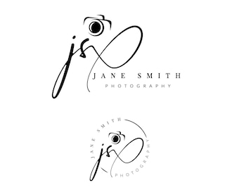 Photography Logo and Watermark, Custom Logo Design Photography, Camera Logo, Signature Logo, Handwritten, Custom Logo Design