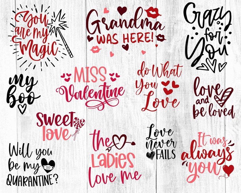 Valentines SVG Bundle Valentines Day SVG Bundle Valentines - Etsy