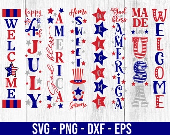 Porch Sign SVG | Forth of July Porch Sign Svg|4th of July Svg|Patriotic Svg|Independence Day|God Bless America|svg/dxf/eps/png