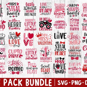 KIDS Valentines Day svg Bundle Valentines svg Cute Valentines svg Valentinstag Baby Shirts svg svg / png / dxf - Dateien