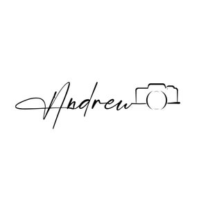 Initials logo, Photography Logo, Photo Watermark, Signature Logo, Circle Logo, Camera Logo, Photo Copyright, Calligraphy Logo