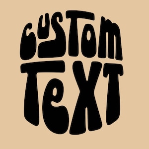 Custom Groovy Text | Stacked text  | Personalized text | Retro Text | Retro SVG | custom retro | Ai/svg/png/dxf/eps
