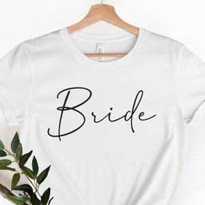 Bride Shirt Bride to Be Shirt Bride T-shirt Bride T Shirt Bride Shirt Bride Gift Idea Bridal Party Ideas Bachelorette Party Shirt Newly wed