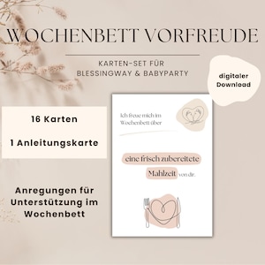 Coffret de cartes « Anticipation post-partum » pour Blessingway & baby shower en préparation de la période post-partum | Soutenir maman | TÉLÉCHARGEMENT NUMÉRIQUE