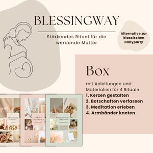 Blessingway Box: Kreatives Bastelset mit vier achtsamen Ritualen für Blessingway-Zeremonien und Babypartys