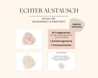 Karten-Set als Gesprächsanreger für Babyparty und Blessingway | DIGITALER DOWNLOAD