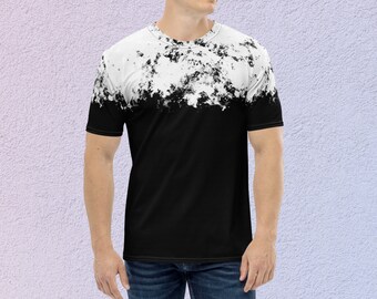 Black and White Men's T-Shirt