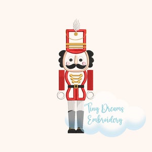 Christmas Nutcracker Embroidery Design: Holiday Soldier Design, Festive Machine Embroidery (Digital Download)